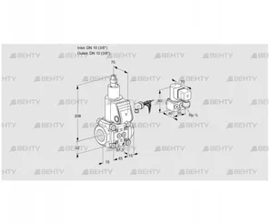 VAS110R/LW (88001128) Газовый клапан Kromschroder