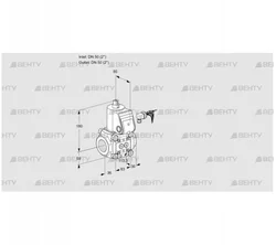 VAS350R/NW (88018907) Газовый клапан Kromschroder