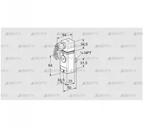 DG 300VCT6-6W (84448940) Датчик-реле давления газа Kromschroder