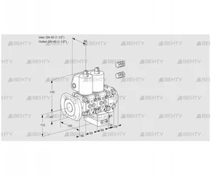 VCG2E40F/40R05NGEVWL3/PPPP/PPPP (88104205) Клапан с регулятором соотношения Kromschroder