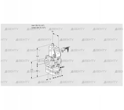 VAG115R/NWBE (88021116) Газовый клапан с регулятором соотношения Kromschroder