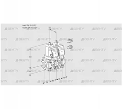 VCS1E15R/15R05NNKSR3/PPPP/PPPP (88106785) Сдвоенный газовый клапан Kromschroder