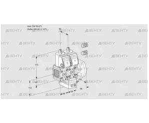 VCG2E50R/40F05FNGEWR3/PPPP/PPPP (88101624) Клапан с регулятором соотношения Kromschroder