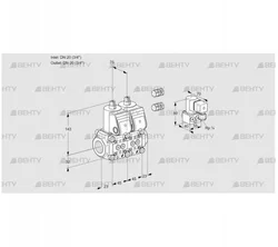 VCS1E20R/20R05NNKR3/PPPP/ZYPP (88103618) Сдвоенный газовый клапан Kromschroder