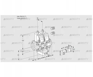 VCD1E25R/25R05ND-25VWR3/2--3/PPPP (88100981) Регулятор давления Kromschroder