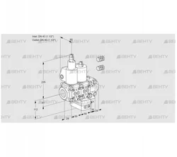 VCG2E40R/40R05LGEVWL3/PPPP/PPPP (88107230) Клапан с регулятором соотношения Kromschroder