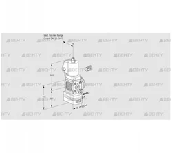 VAG1-/20R/NPGLAE (88027541) Газовый клапан с регулятором соотношения Kromschroder