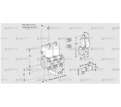 VCG1E15R/15R05NGEQL3/PPBS/2-PP (88100169) Клапан с регулятором соотношения Kromschroder