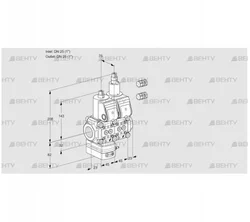 VCD1E25R/25R05D-25LWR3/PPPP/PPPP (88100486) Регулятор давления Kromschroder