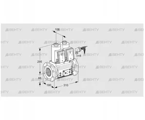 VCS780F05NNWRE/PPPP/PPPP (88202985) Сдвоенный газовый клапан Kromschroder