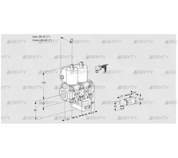 VCG1E25R/25R05NGEWL/MMPP/2--3 (88104490) Клапан с регулятором соотношения Kromschroder