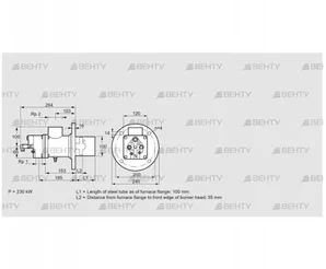 BIO 100HB-100/35-(37)E (84012014) Газовая горелка Kromschroder