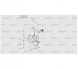 VAG350R/NWAE (88015629) Газовый клапан с регулятором соотношения Kromschroder