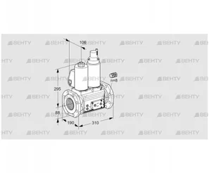 VCS780F05NLWL3E/PPPP/PPPP (88204898) Сдвоенный газовый клапан Kromschroder