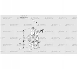 VAH125R/NKAE (88032026) Клапан с регулятором расхода Kromschroder