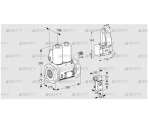 VCS665F05NNWL3E/P3Z-/4-MP (88207730) Сдвоенный газовый клапан Kromschroder