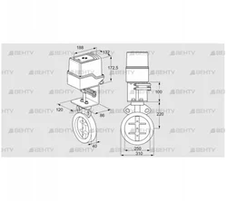 IDR250Z03D350AU/50-30H20E (88302933) Дроссельная заслонка Kromschroder