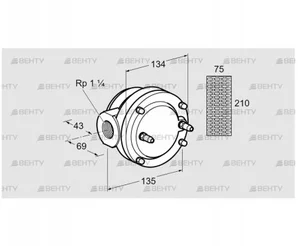 GFK 32R40-6 (81938200) Газовый фильтр Kromschroder