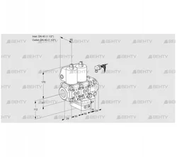 VCG2E40R/40R05NGEVWL3/PPPP/PPPP (88105107) Клапан с регулятором соотношения Kromschroder