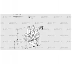 VCG1E15R/15R05NGEVWR/PPPP/PPPP (88101222) Клапан с регулятором соотношения Kromschroder