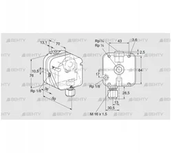 DG 150UG-4 (84447030) Датчик-реле давления газа Kromschroder