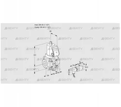 VAS2T40N/NQSR (88006177) Газовый клапан Kromschroder