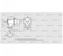 ZIO 165RM-250/235-(26)D (84246238) Газовая горелка Kromschroder