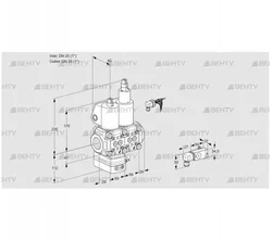 VCV2E25R/25R05VKLWL/PPPP/2-PP (88100499) Клапан с регулятором соотношения Kromschroder