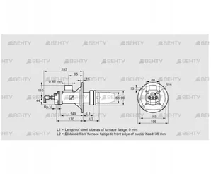 BICA 65RM-0/35-(71)D (84022017) Газовая горелка Kromschroder