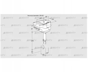 IBH65Z01A/40A2D (88300495) Дроссельная заслонка Kromschroder