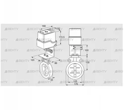 IDR125Z03D100AU/50-15W15E (88302798) Дроссельная заслонка Kromschroder