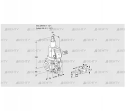 VAS240R/LWGR (88031090) Газовый клапан Kromschroder