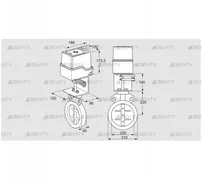 IDR250Z03D100AS/50-60W30E (88303035) Дроссельная заслонка Kromschroder