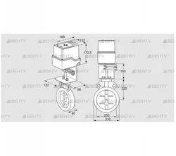 IDR250Z03D100AS/50-60W30E (88303035) Дроссельная заслонка Kromschroder