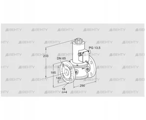 VR 65F01NT33D (85249450) Воздушный электромагнитный клапан Kromschroder