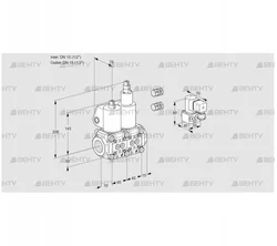 VCS1E15R/15R05NLQL3/PPBY/PPPP (88106652) Сдвоенный газовый клапан Kromschroder