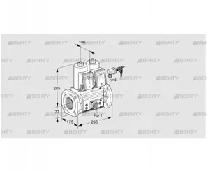 VCS665F05NNWRE/PPEP/PPPP (88204515) Сдвоенный газовый клапан Kromschroder