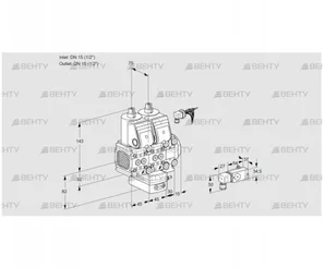 VCG1E15R/15R05FNGEVWR/2-PP/3-PP (88107690) Клапан с регулятором соотношения Kromschroder