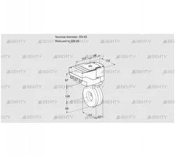 IBG65/40Z05/20-30W3T (88301715) Дроссельная заслонка Kromschroder