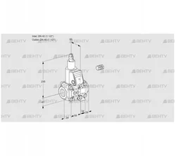 VAS2E40R/40R05LVQR/PP/PP (88103600) Газовый клапан Kromschroder