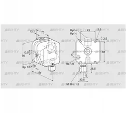 DG 500U-3T (84447555) Датчик-реле давления газа Kromschroder