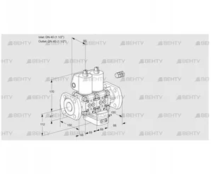 VCG2E40F/40F05NGEWL/PPPP/PPPP (88105012) Клапан с регулятором соотношения Kromschroder