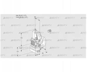 VAG2E40F/40F05FGEWR/PP/PP (88102285) Газовый клапан с регулятором соотношения Kromschroder