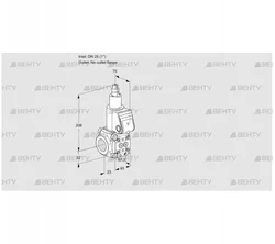 VAS1T25/-N/LW (88027980) Газовый клапан Kromschroder