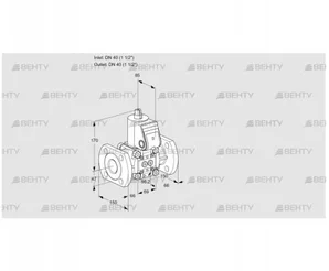 VAS240F/NW (88034239) Газовый клапан Kromschroder