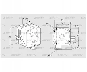 DL 50KT-2N (84444840) Датчик-реле давления воздуха Kromschroder