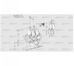 VCH2E40R/40R05NHEVWR/PPPP/PPZS (88105212) Клапан с регулятором расхода Kromschroder