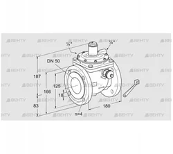 JSAV 50F50/1-0Z (03151137) Предохранительный запорный клапан Kromschroder
