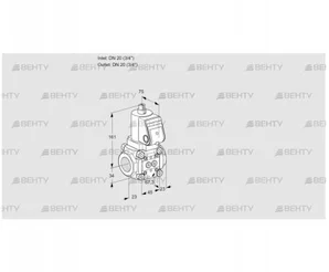 VAN1T20N/NW (88024117) Сбросной газовый клапан Kromschroder