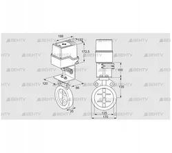 IDR125Z03D350AU/50-60W30TR10 (88303487) Дроссельная заслонка Kromschroder